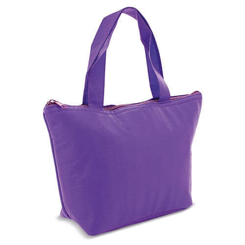 lila color cooler bag