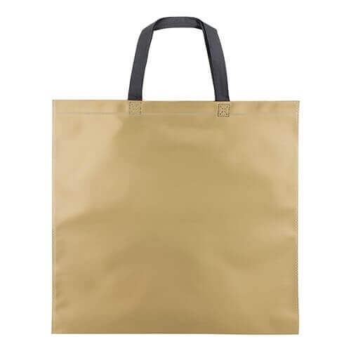 gold color laminated non woven bag