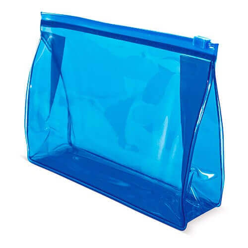 light blue clor beauty bag