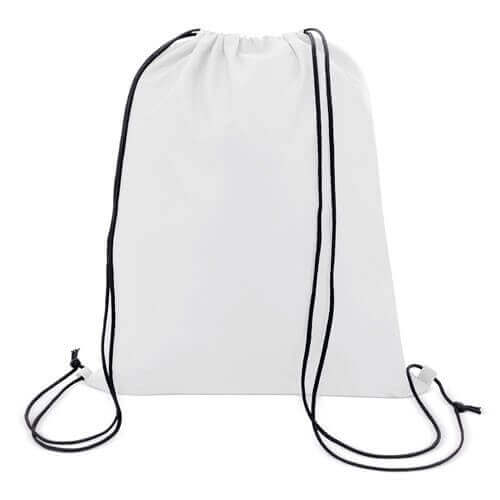 white color polyester drawstring bag