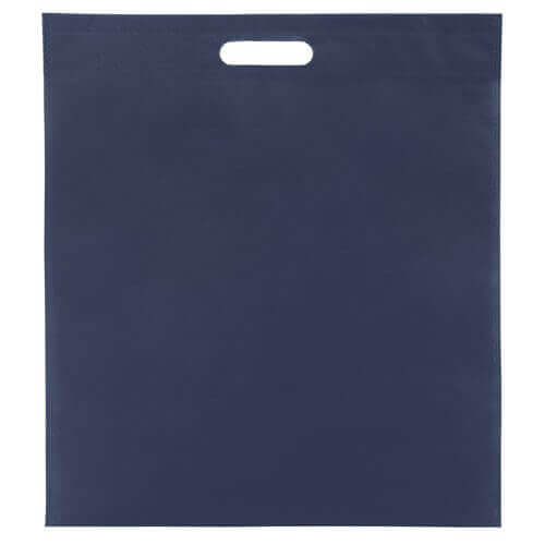 dark blue color non woven bag with d cut handles